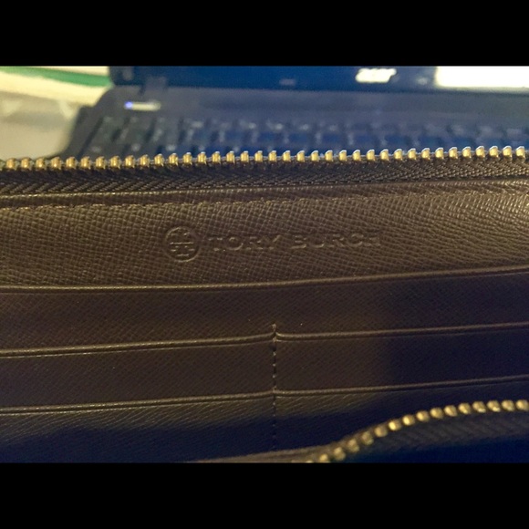 Tory Burch Brown Nylon Continental Wallet - Picture 8 of 12